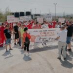 Dita e dytë e tubimit përballë zyrave të Bankers Petroleum